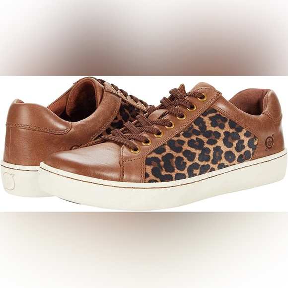 Born Sur Casual Shoes Sz 9M woman’s leopard print sneakers - Picture 1 of 10